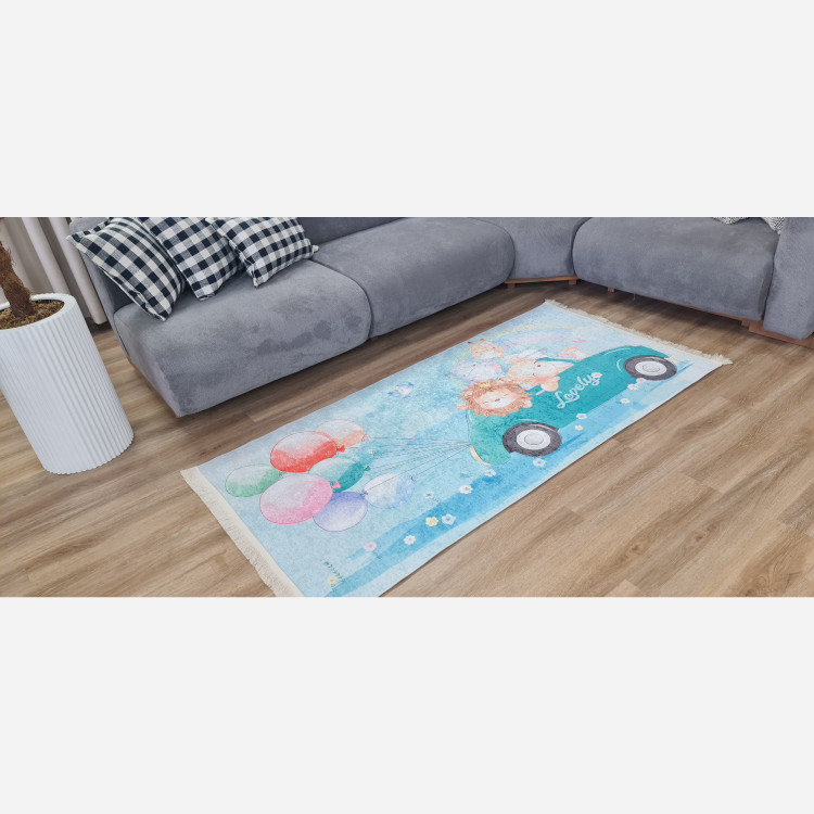 فرشینه کودک مخمل هازان تُرک استُپ دار(ابعاد سفارشی)(پس کرایه)