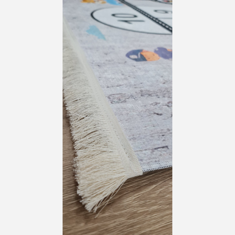 فرشینه کودک جنس مخمل طرح لِی لِی استُپ دار( ابعاد دلخواه) u300 (پس کرایه)