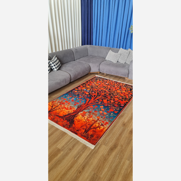 فرشینه مخمل مدرن طرح ابریشمی استُپ دار (ابعاد سفارشی) a087(پس کرایه)