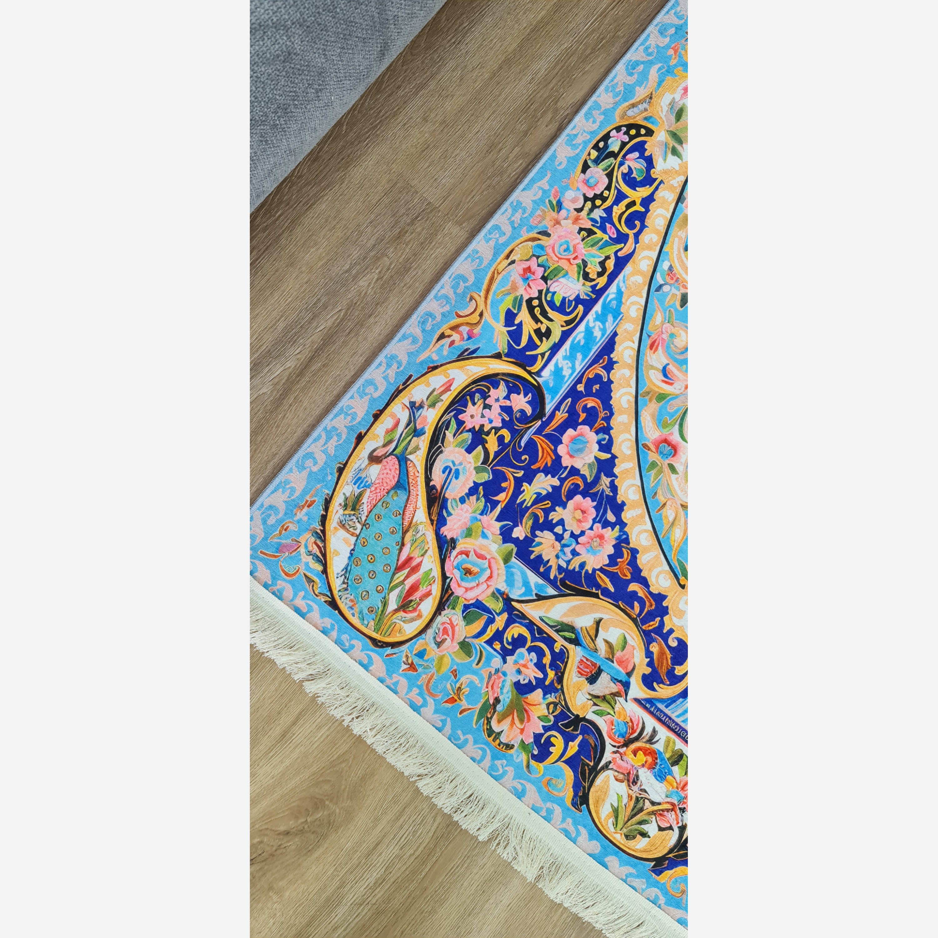 فرش مخمل مدرن طرح ابریشمی استُپ دار (ابعاد سفارشی) a (پس کرایه)