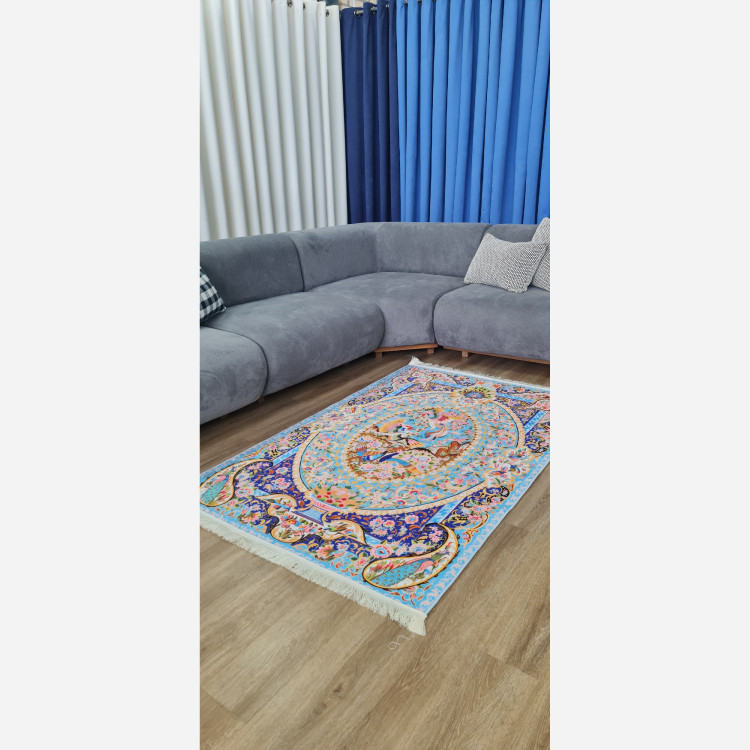 فرش مخمل مدرن طرح ابریشمی استُپ دار (ابعاد سفارشی) a (پس کرایه)