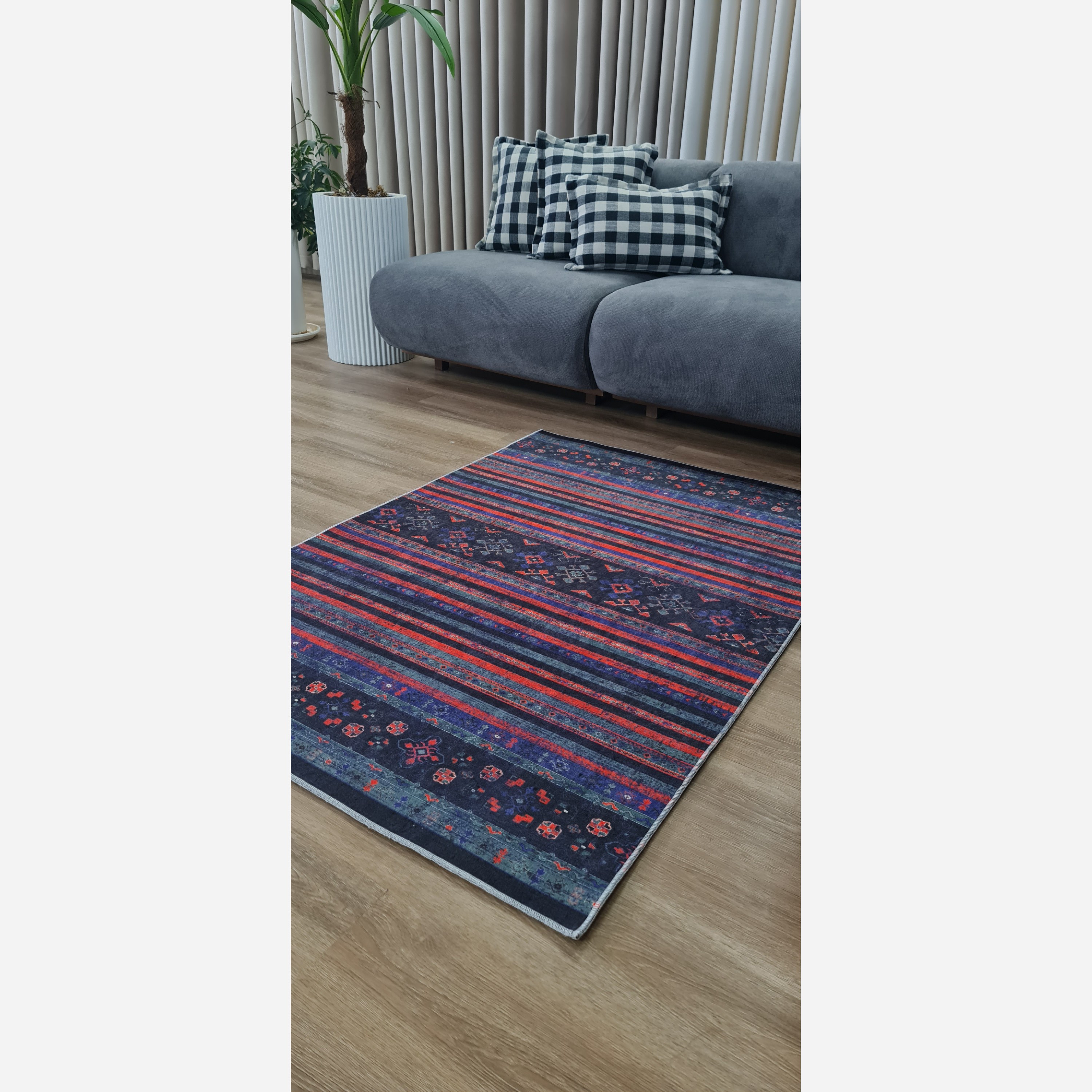 فرش نانو مخمل مدرن استُپ دار (ابعاد سفارشی) تولید میشه(پس کرایه)