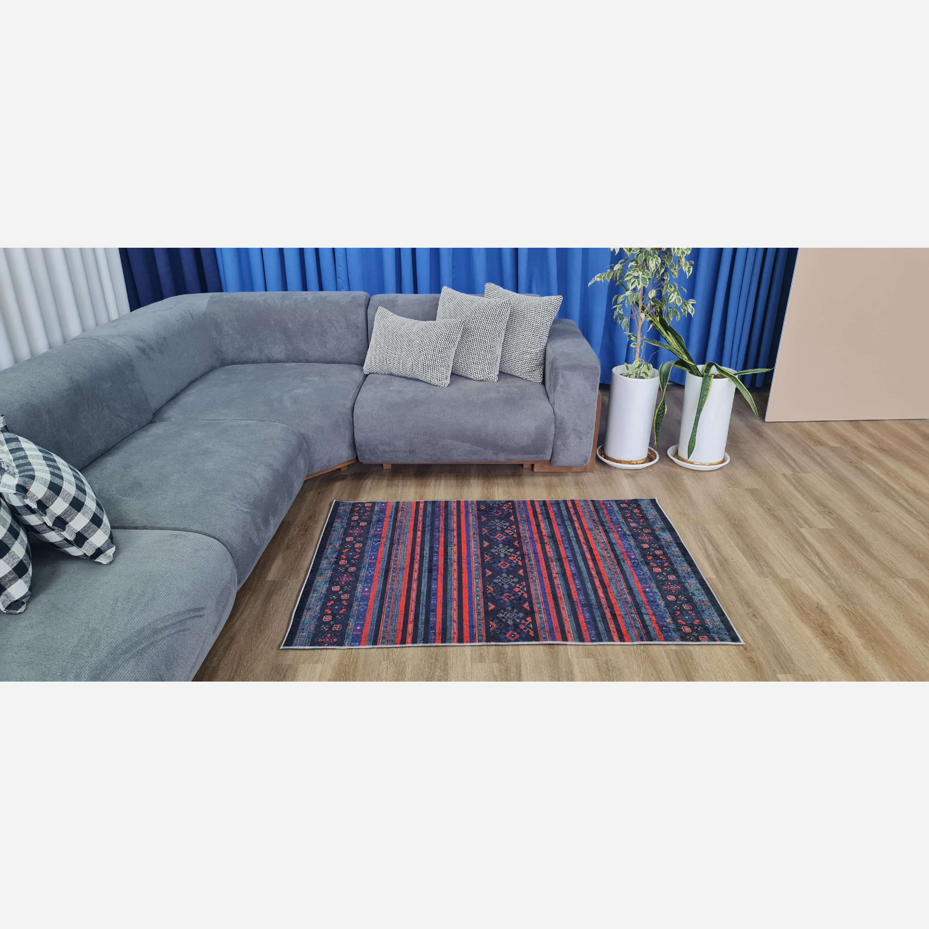 فرش نانو مخمل مدرن استُپ دار (ابعاد سفارشی) تولید میشه(پس کرایه)