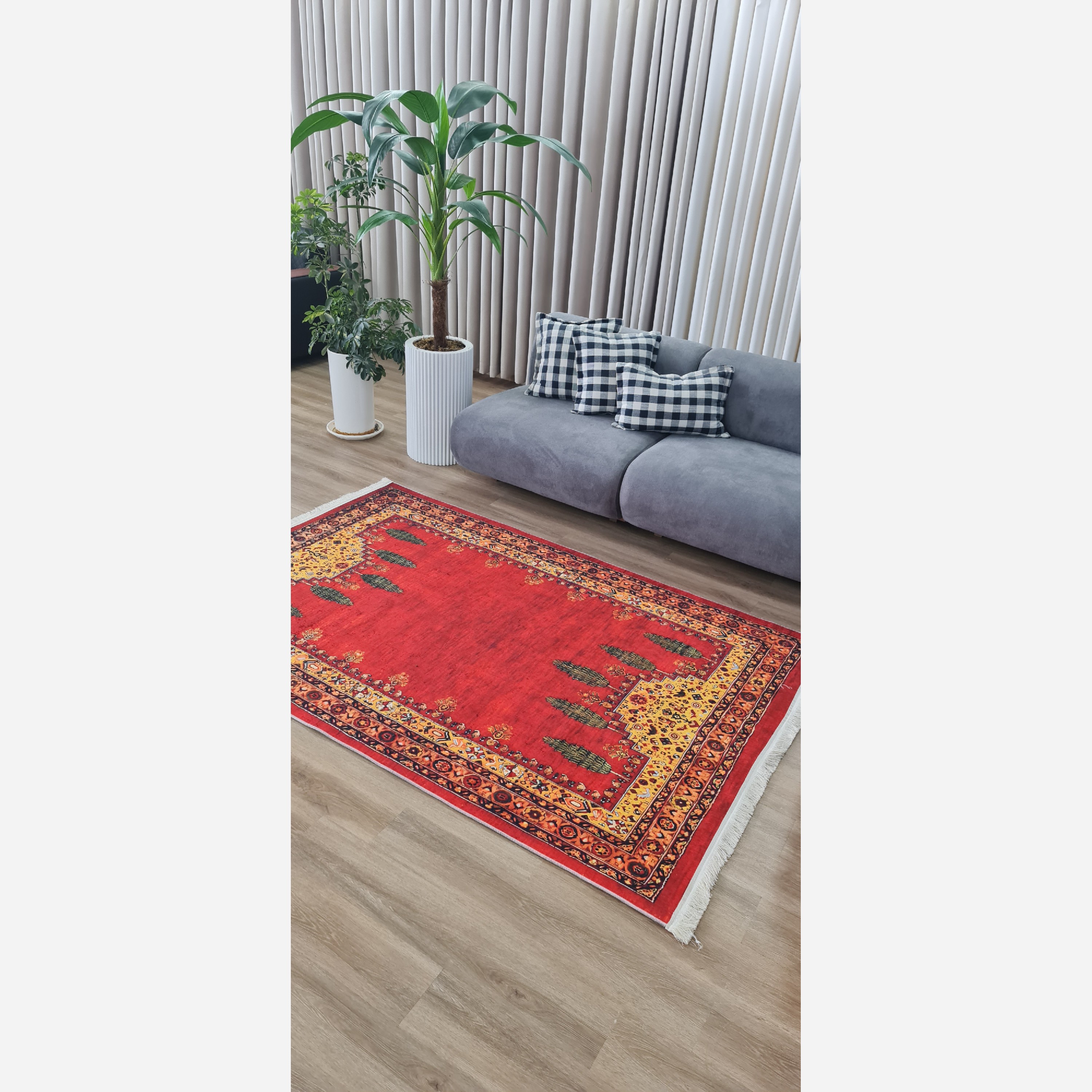 فرش رویه مخمل طرح سنتی استُپ دار (ابعاد سفارشی) تولید میشه(پس کرایه)