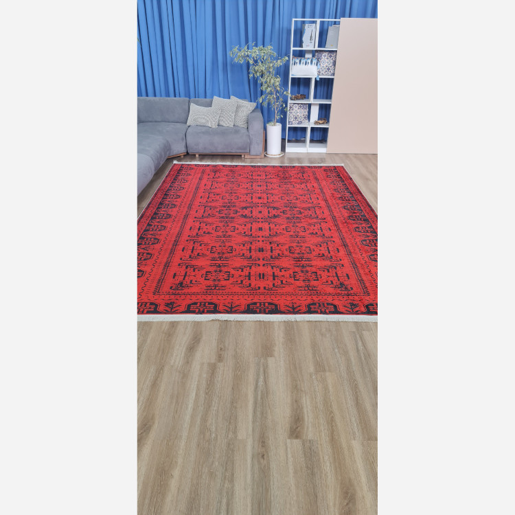خرید فرشینه قرمز مخمل مدرن استُپ دار (ابعاد سفارشی) u452تولید میشه(پس کرایه)