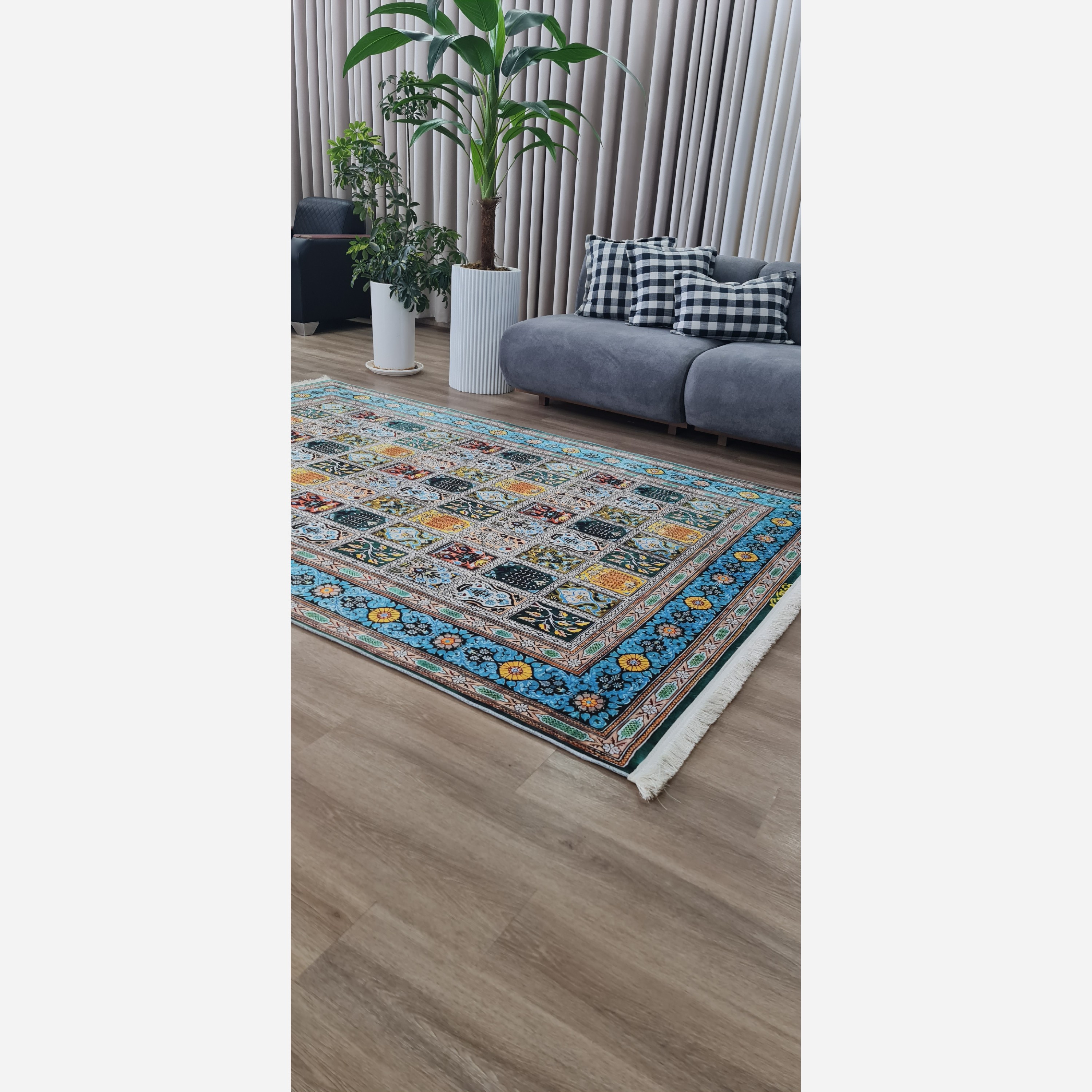 فرش مخمل طرح سنتی استُپ دار (ابعاد سفارشی) تولید میشه(پس کرایه)