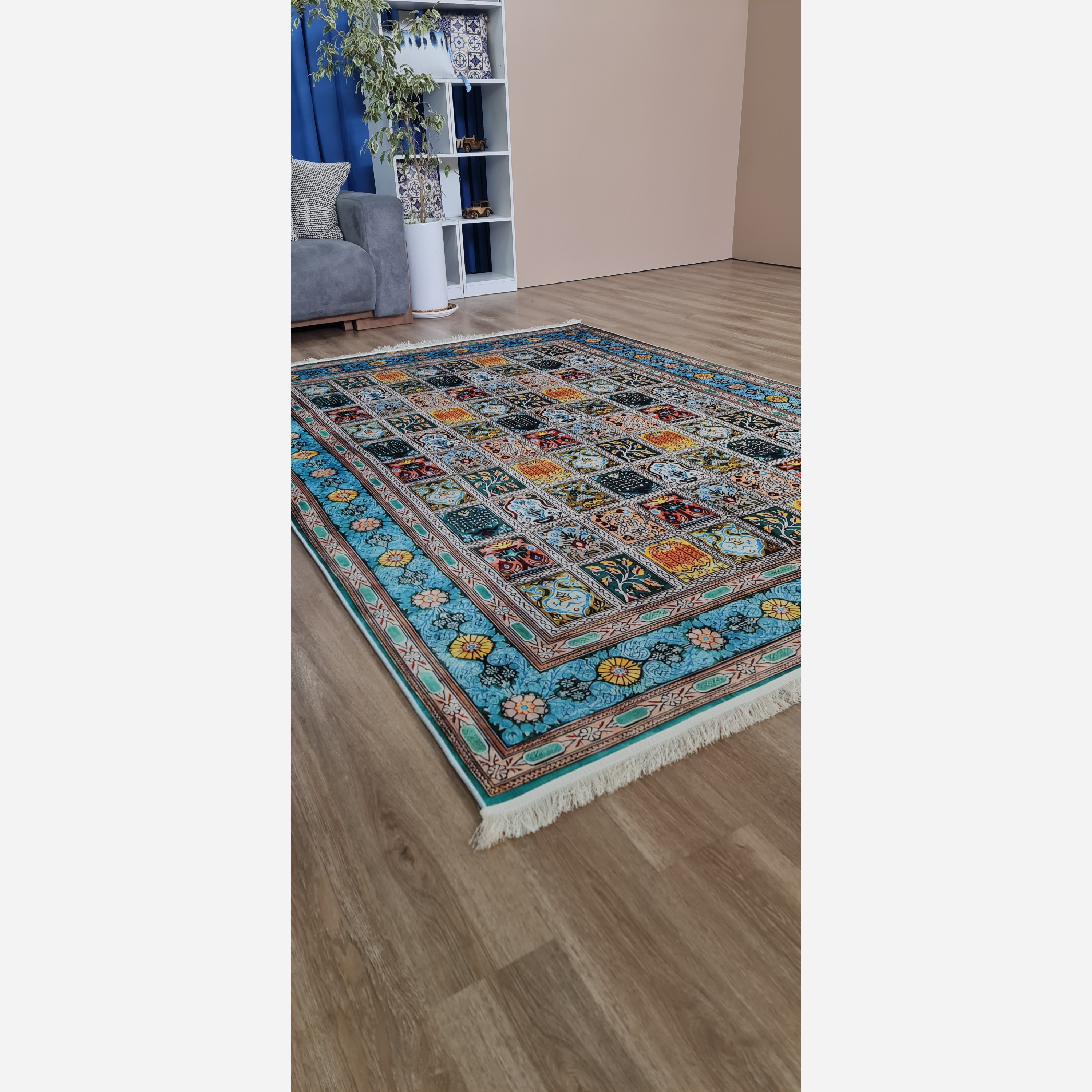 فرش مخمل طرح سنتی استُپ دار (ابعاد سفارشی) تولید میشه(پس کرایه)