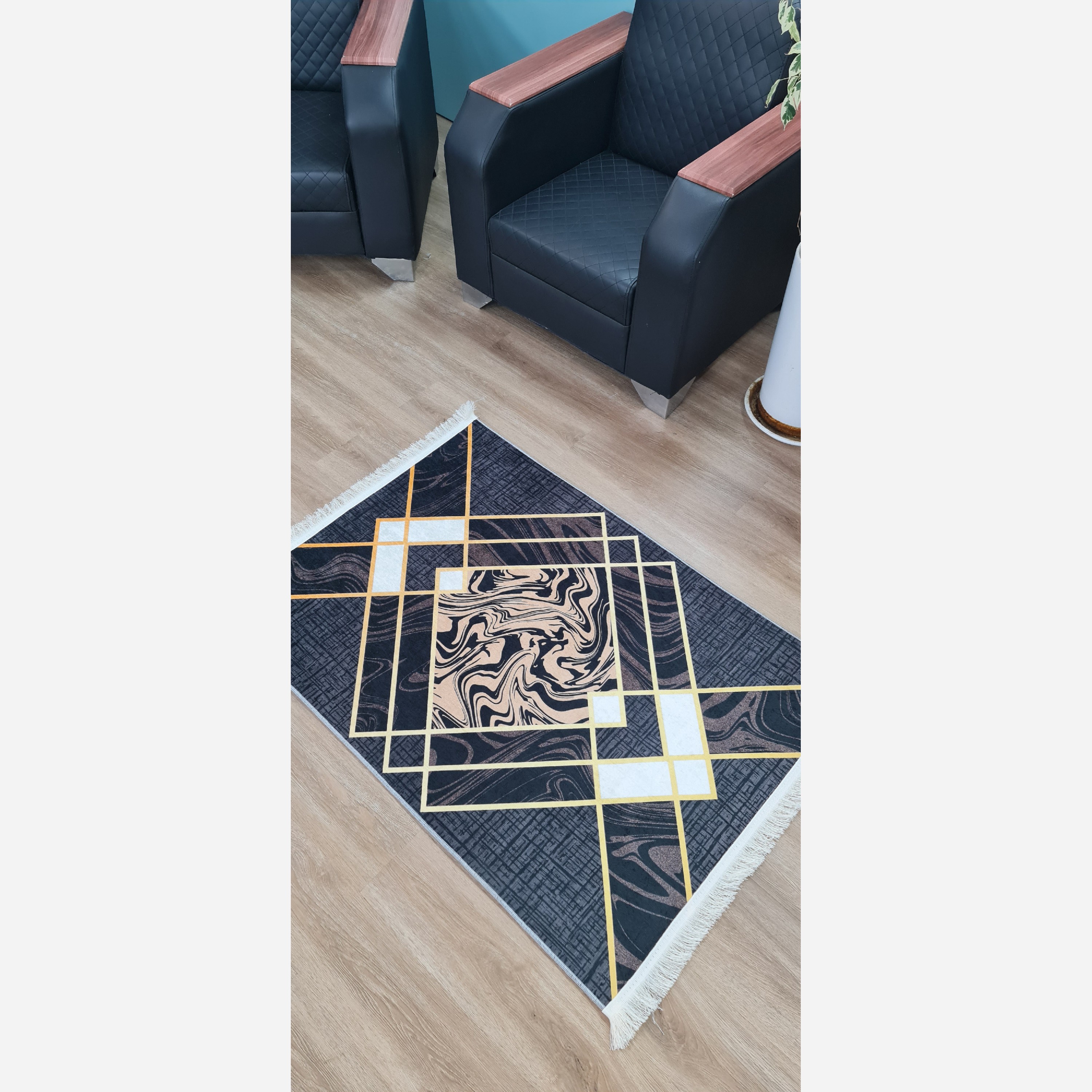 فرشینه مخمل مدرن استُپ دار (ابعاد سفارشی) (پس کرایه)