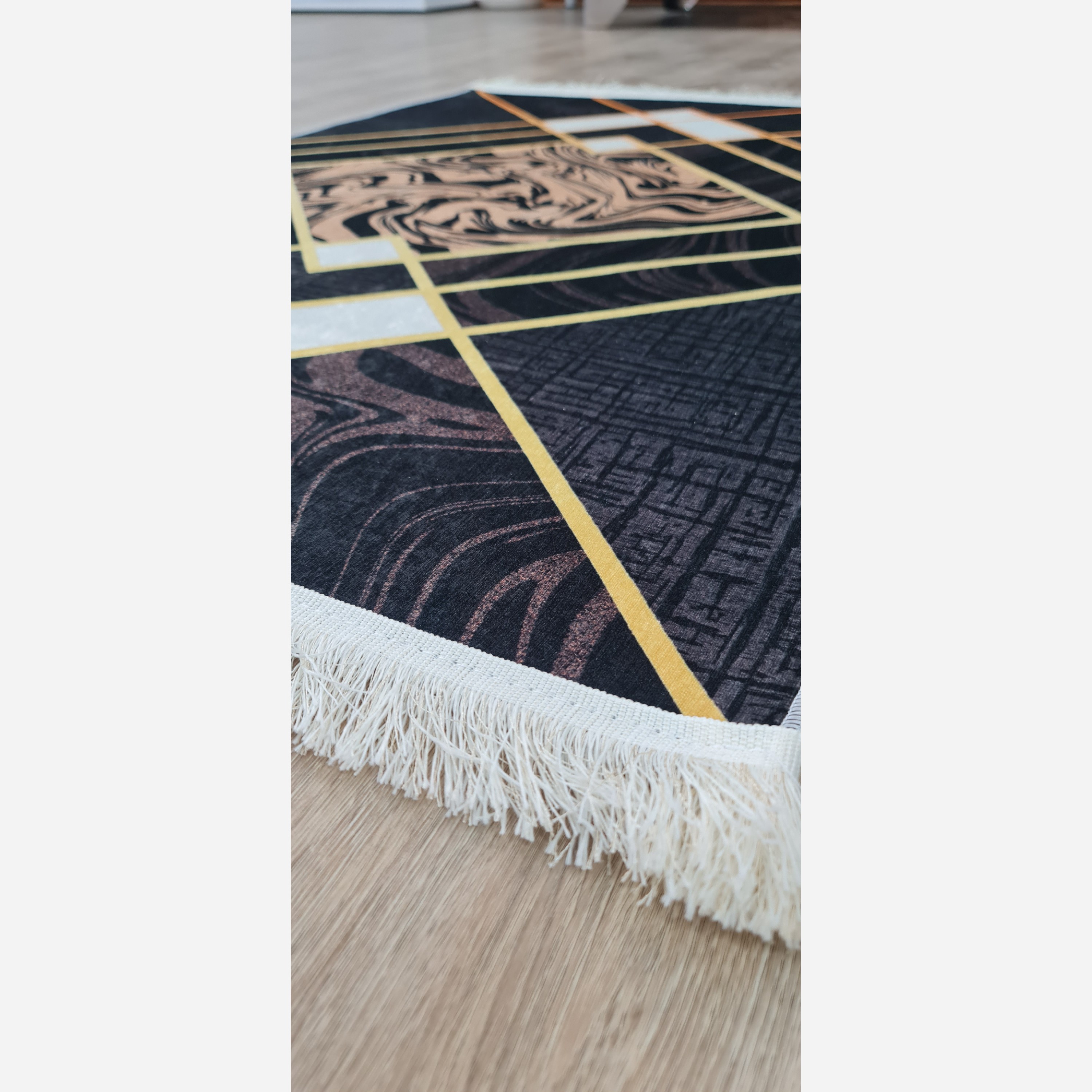 فرشینه مخمل مدرن استُپ دار (ابعاد سفارشی) (پس کرایه)