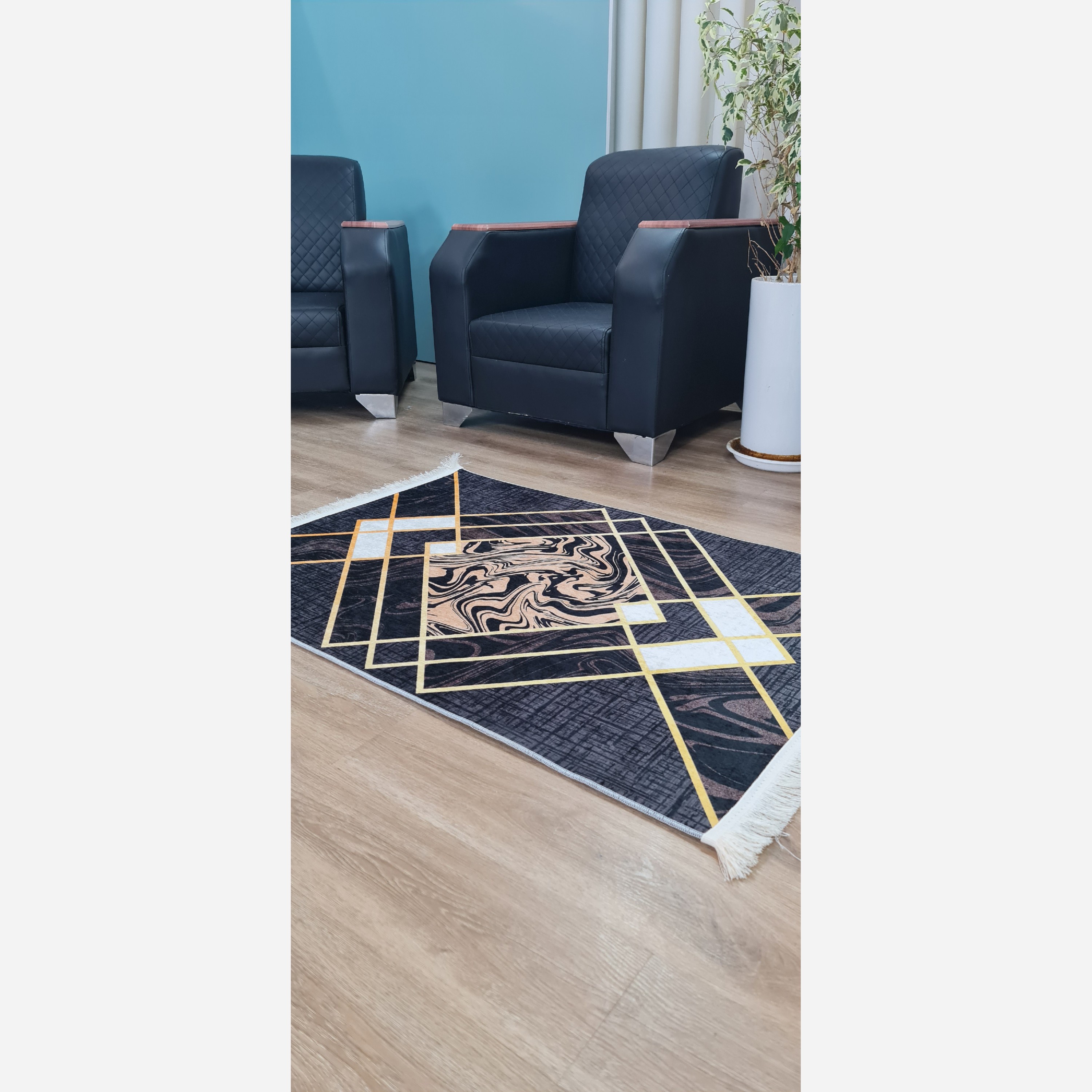 فرشینه مخمل مدرن استُپ دار (ابعاد سفارشی) (پس کرایه)