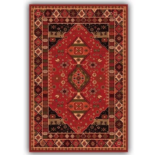 فرش مخمل مدرن طرح سنتی استُپ دار (ابعاد سفارشی) o129 (پس کرایه)