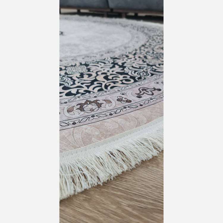 فرشینه بیضی مخمل استُپ دار (ابعاد سفارشی) b51 (پس کرایه)