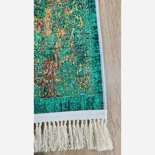 فرشینه مخمل سبز لاکی استُپ دار (ابعاد سفارشی) (پس کرایه)