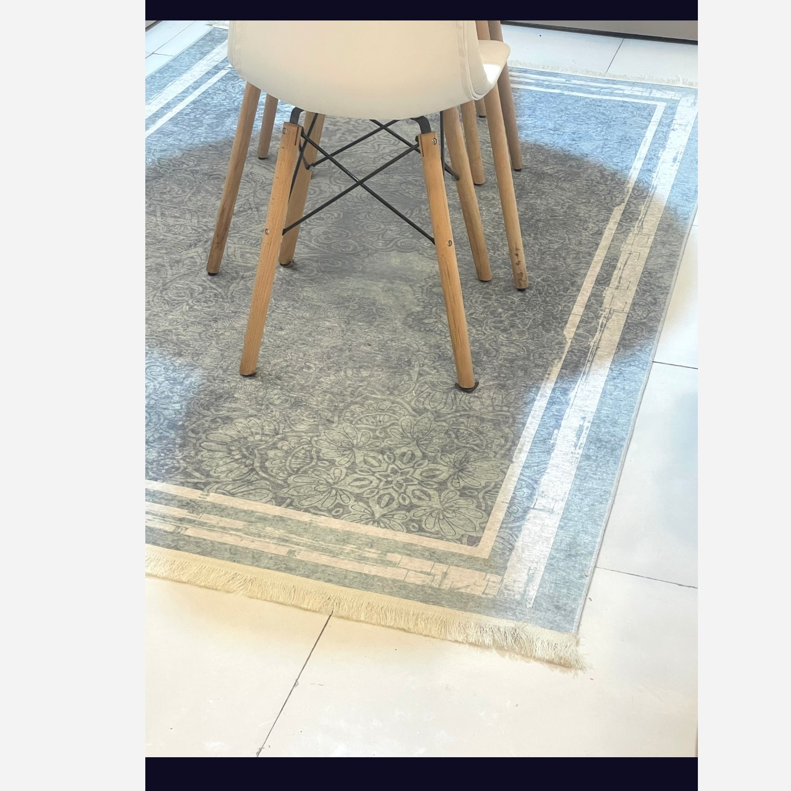 فرشینه آبی کم رنگ جنس مخمل هازان تُرک استُپ دار(ابعاد سفارشی)(پس کرایه)