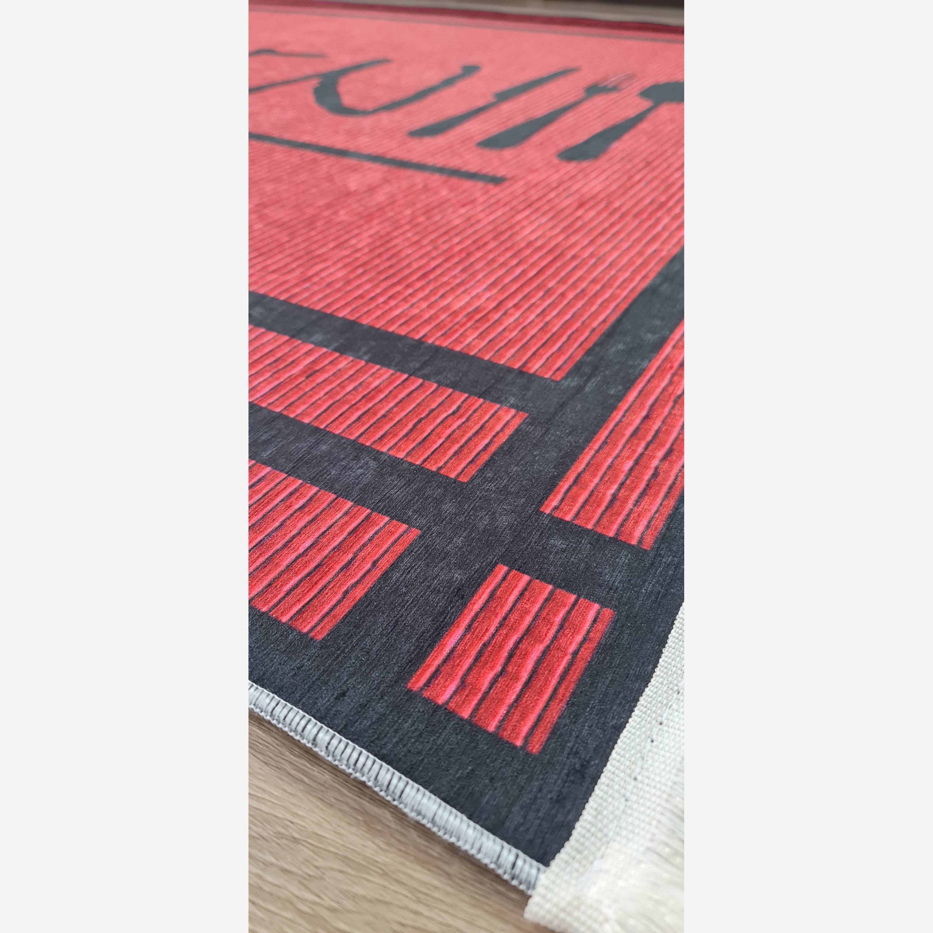 فرش اشپزخانه مخمل هازان تُرک استُپ دار ابعاد دلخواه 057 (پس کرایه)