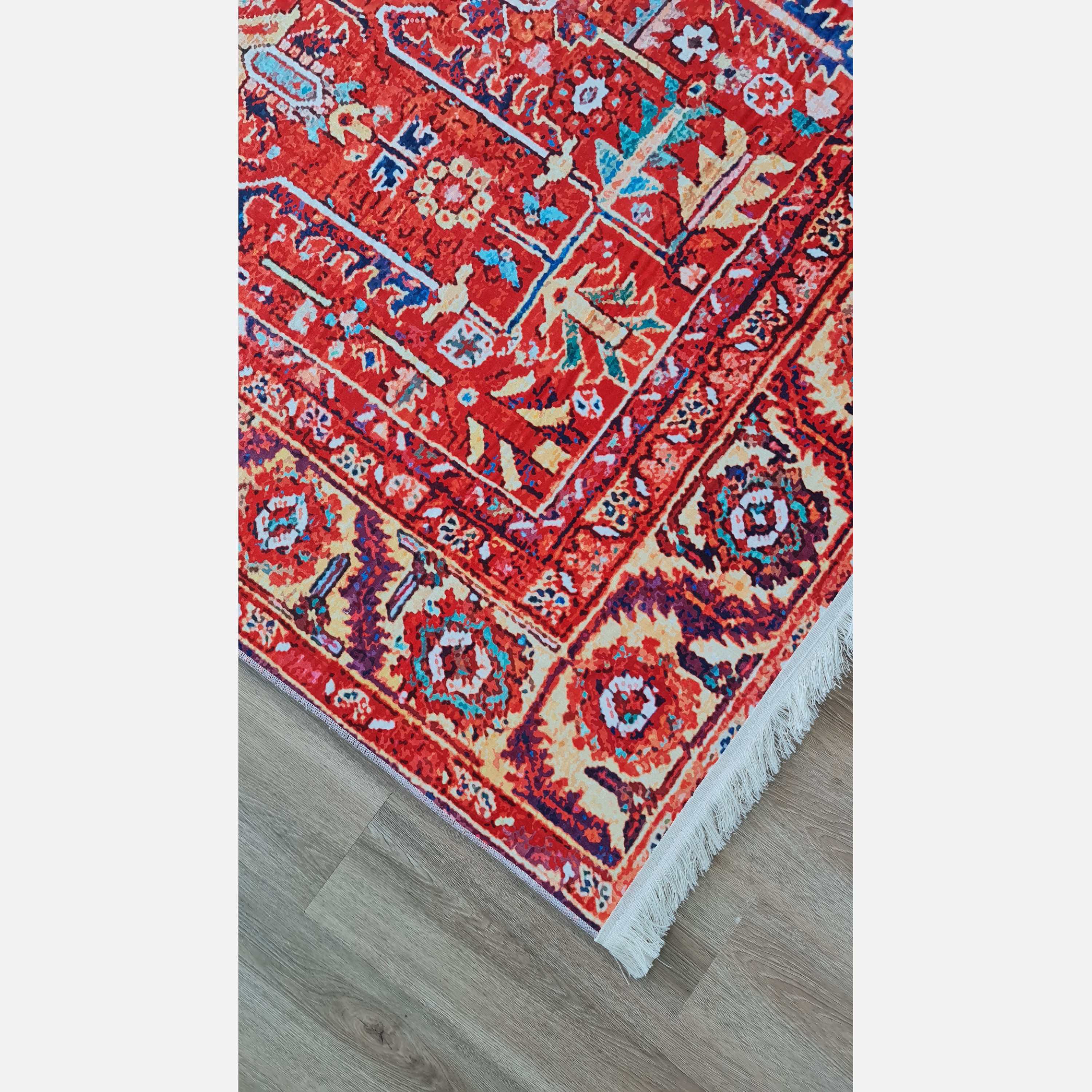 فرش سنتی لاکی جنس مخمل استُپ دار ( ضد سُر ) (پس کرایه)
