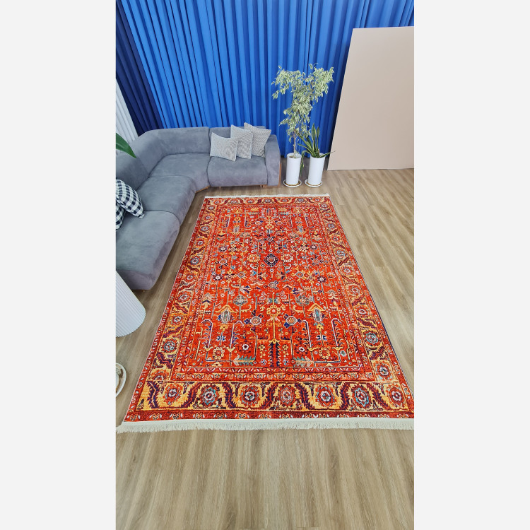 فرش سنتی لاکی جنس مخمل استُپ دار ( ضد سُر ) (پس کرایه)