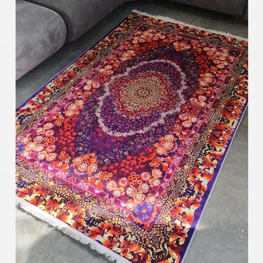 فرشینه مخمل سنتی طرح ابریشمی استُپ دار (اصلا سُر نمیخوره) a057 (پس کرایه)