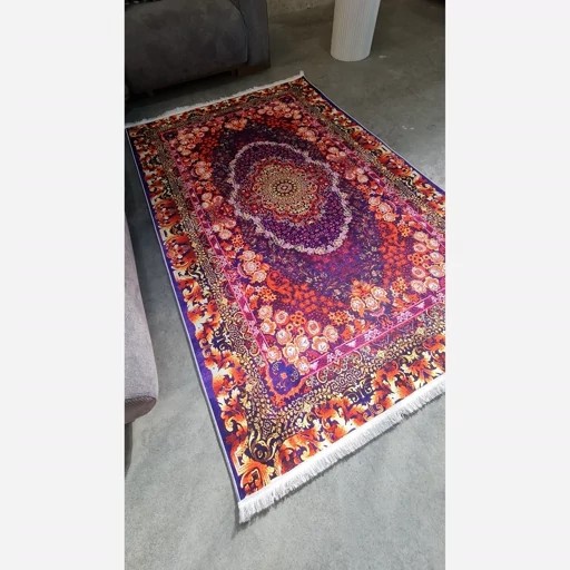 فرشینه مخمل سنتی طرح ابریشمی استُپ دار (اصلا سُر نمیخوره) a057 (پس کرایه)