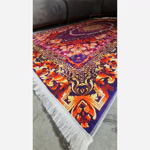 فرشینه مخمل سنتی طرح ابریشمی استُپ دار (اصلا سُر نمیخوره) a057 (پس کرایه)
