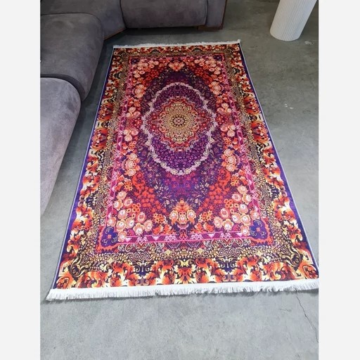 فرشینه مخمل سنتی طرح ابریشمی استُپ دار (اصلا سُر نمیخوره) a057 (پس کرایه)