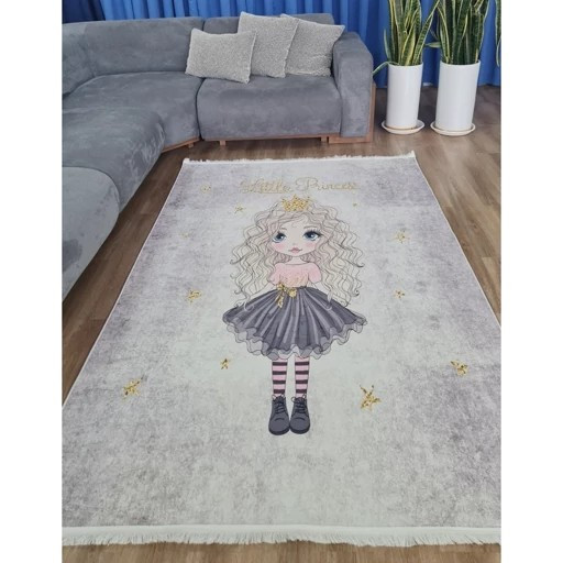 فرشینه دخترانه مخمل هازان تُرک استُپ دار (رنگ بندی) C127 (پس کرایه)