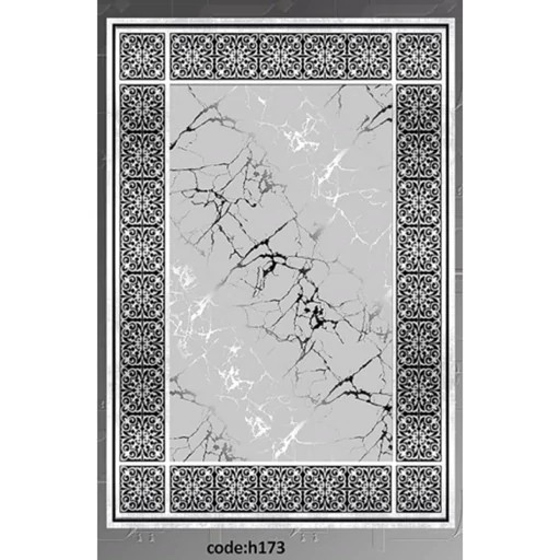 فرشینه مخمل نقره ای مدرن استُپ دار شستشوآسان در ابعاد دلخواه (پس کرایه)