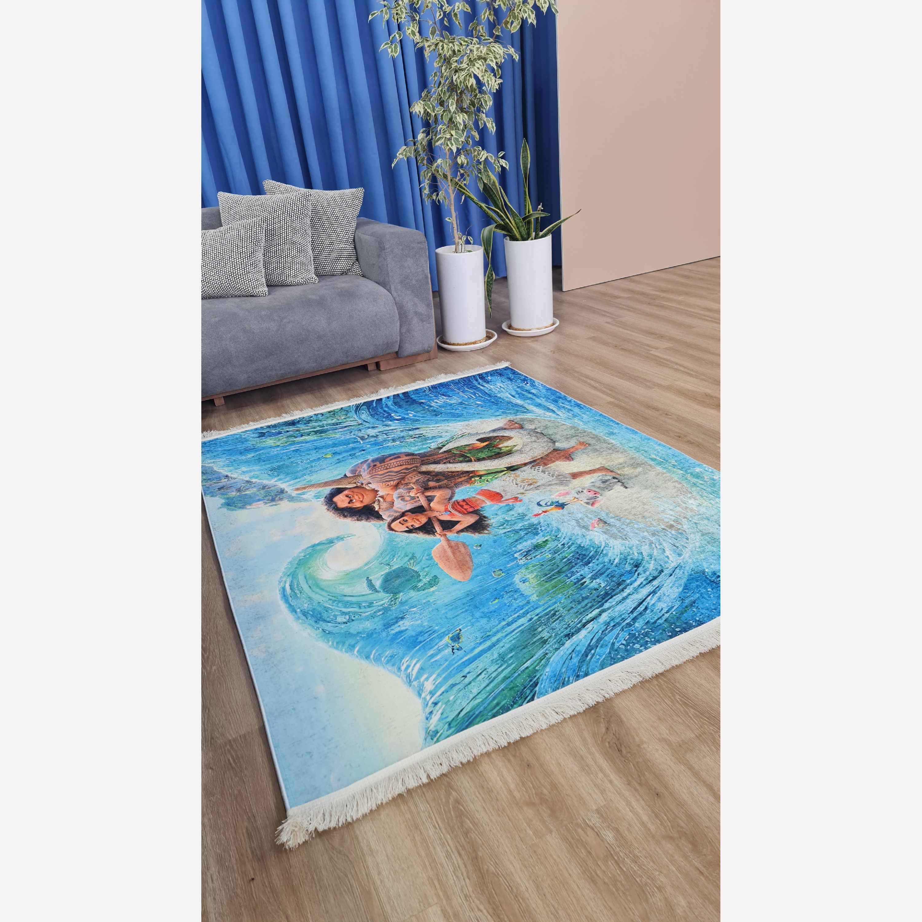فرش کودک،دنیای رنگارنگ و شاد برای اتاق دلبندتان استُپ دار (ابعاد سفارشی) (پس کرایه)