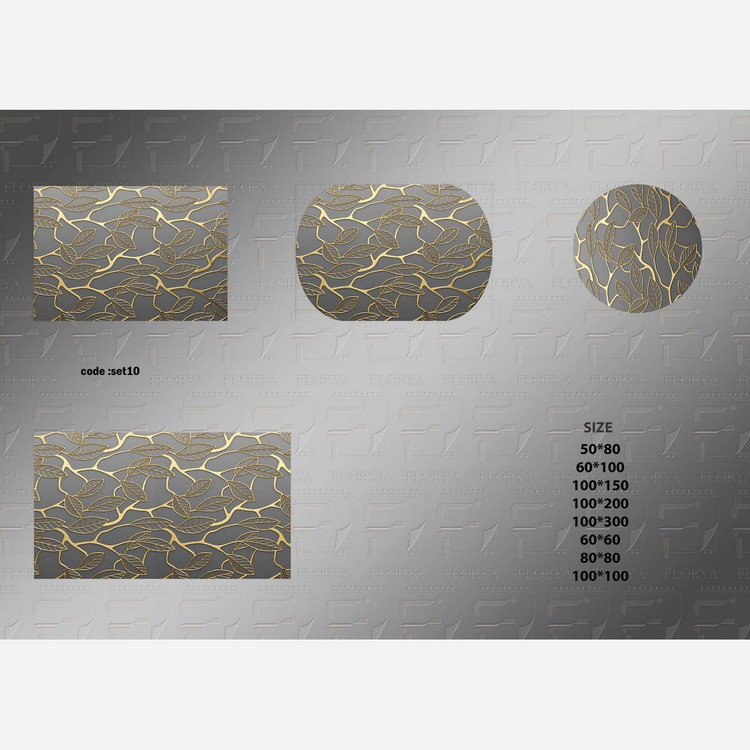 فرشینه ست جنس مخمل استُپ دار (اصلا سُر نمیخورن)ابعاد دلخواه (پس کرایه)