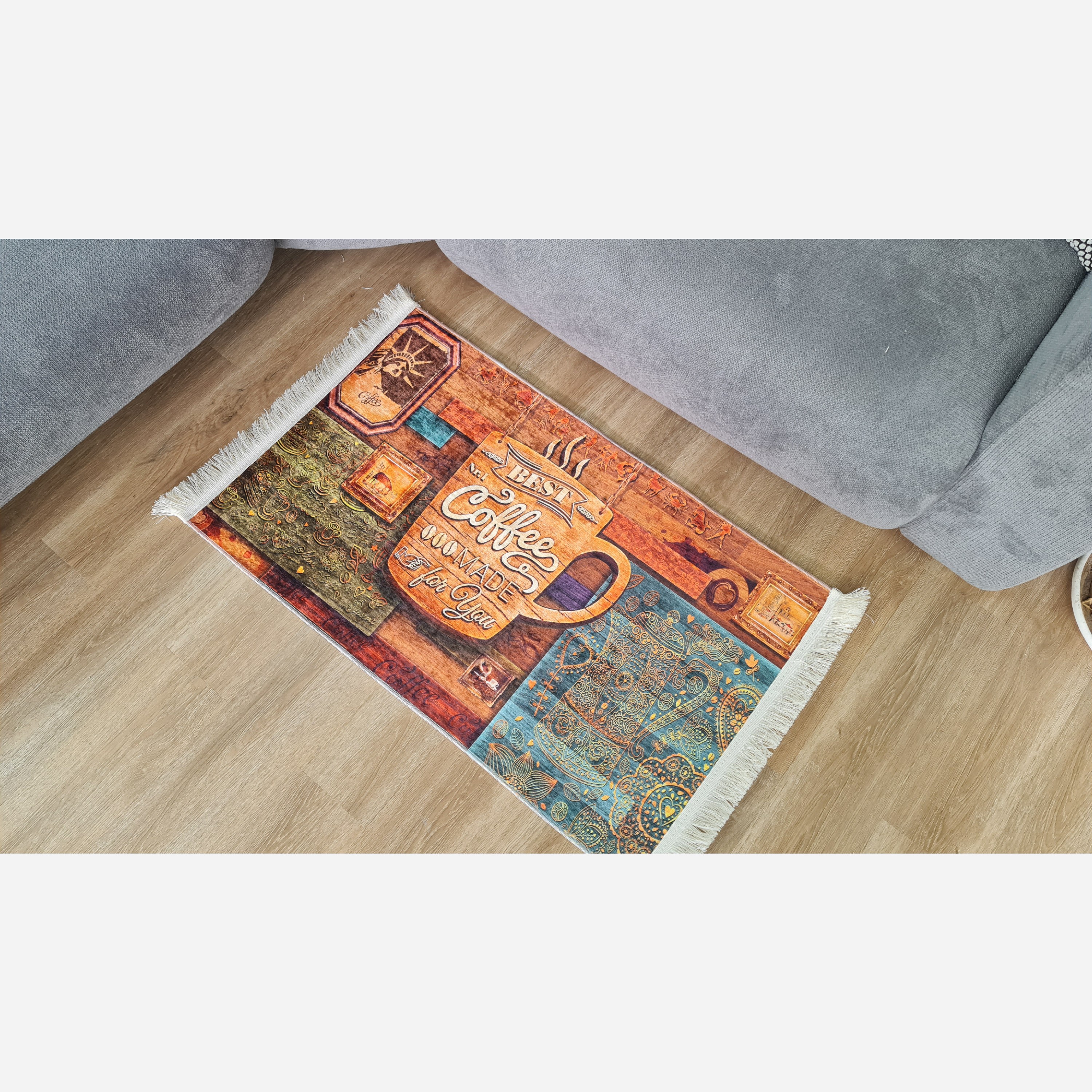 فرشینه آشپزخونه مخمل استُپ دار (اصلا سُر نمیخوره) ابعاد دلخواه 011 (پس کرایه)