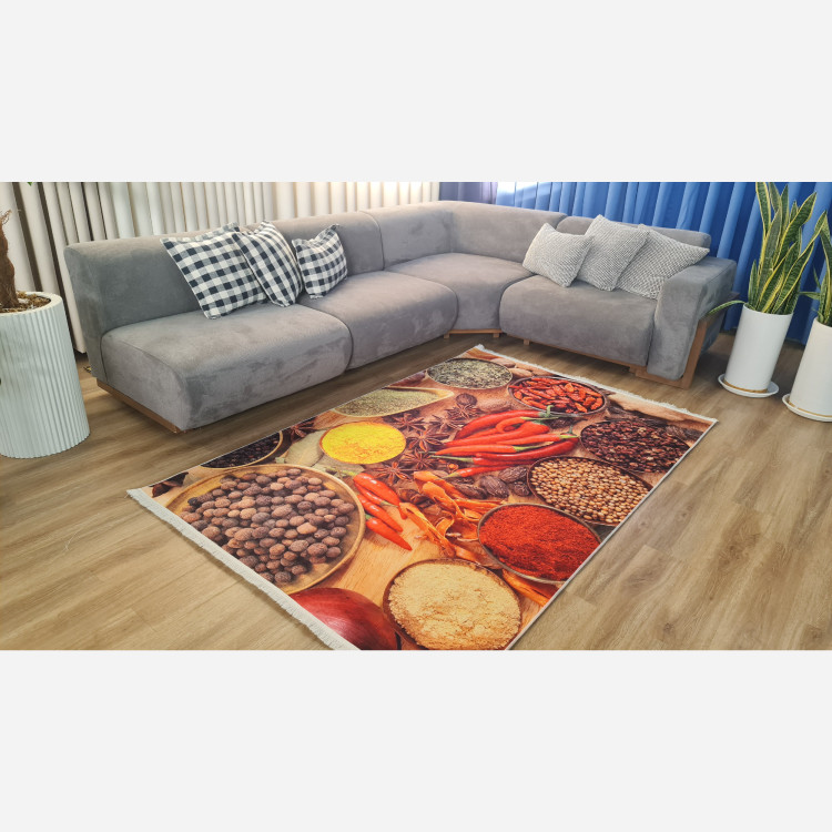 فرش اشپزخانه مخمل استُپ دار (اصلا لیز نمیخوره) o43 (پس کرایه)