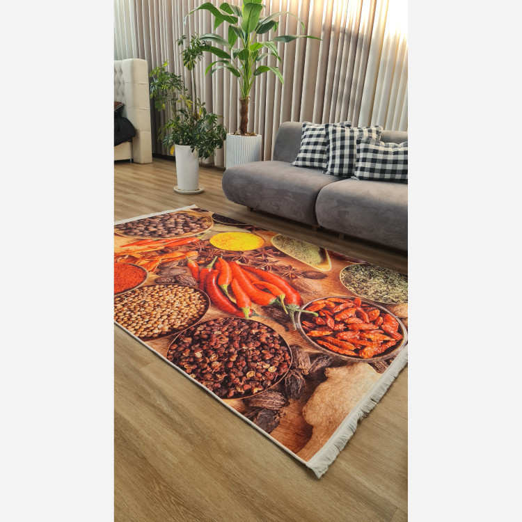 فرش اشپزخانه مخمل استُپ دار (اصلا لیز نمیخوره) o43 (پس کرایه)