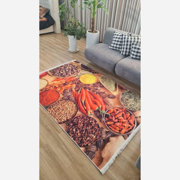 فرش اشپزخانه مخمل استُپ دار (اصلا لیز نمیخوره) o43 (پس کرایه)
