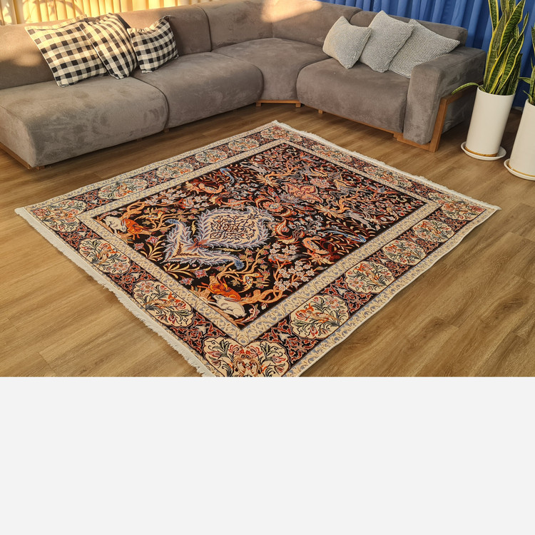فرشینه مخملی مدرن طرح ابریشم استُپ دار (اصلا لیز نمیخوره) a035 (پس کرایه)