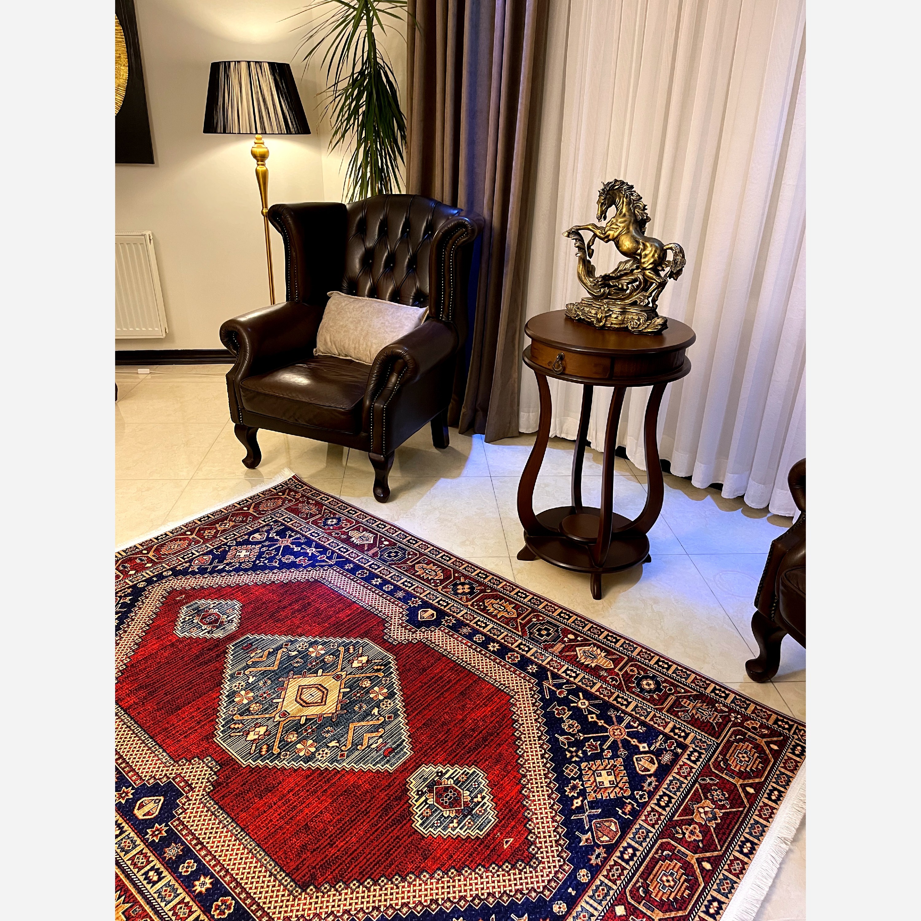 فرشینه مخمل مدرن طرح ابریشم استُپ دار (اصلا لیز نمیخوره) a173 (پس کرایه)