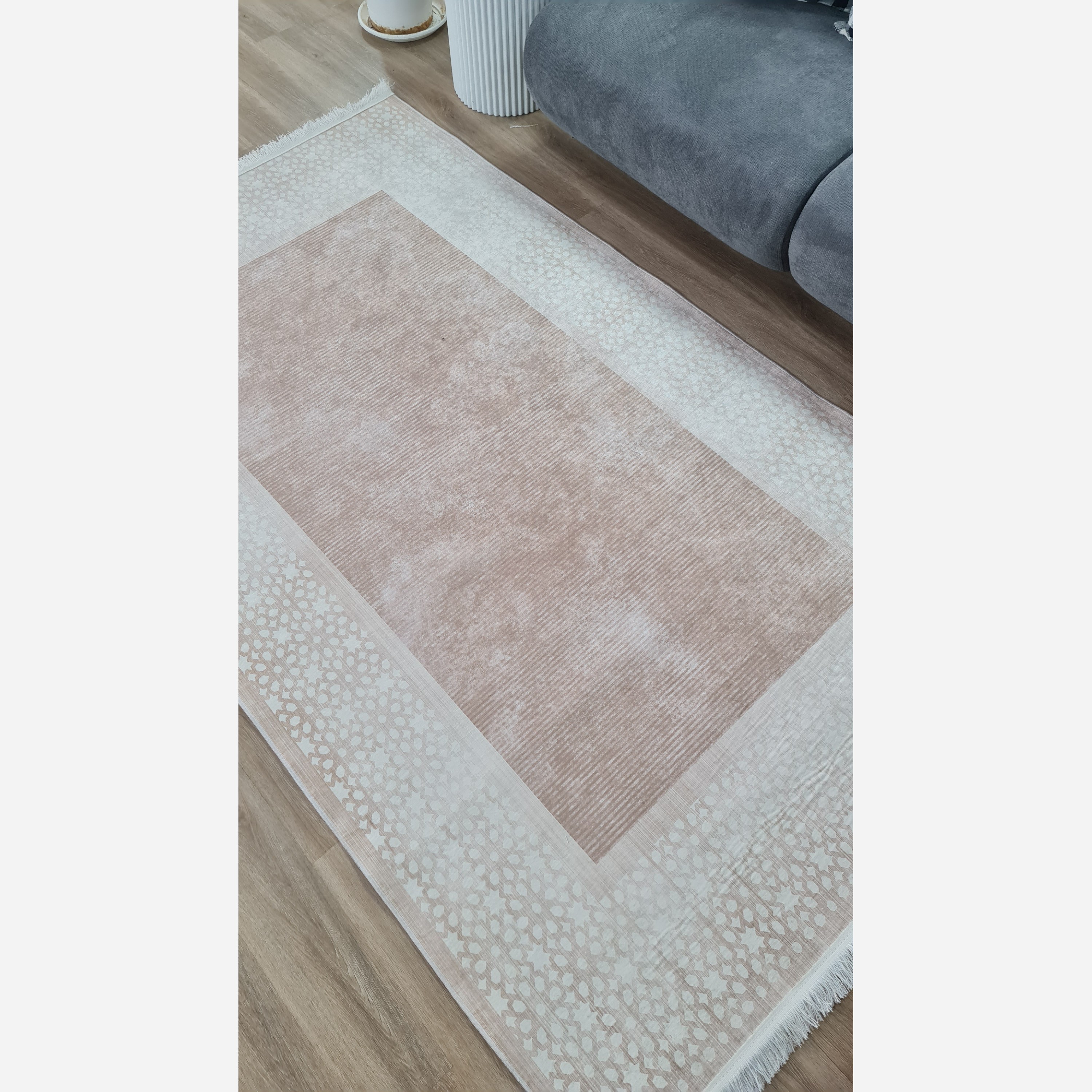 فرش مدرن استُپ دار (اصلا لیز نمیخوره) رویه مخمل هازان ترک (پس کرایه)