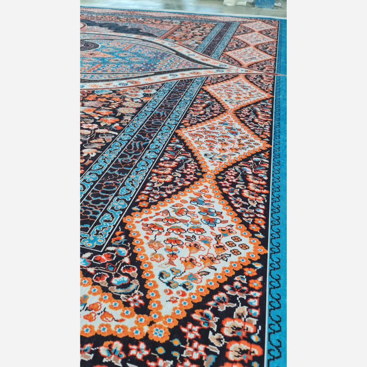 فرش مخمل مدرن طرح ابریشمی a107 (پس کرایه)