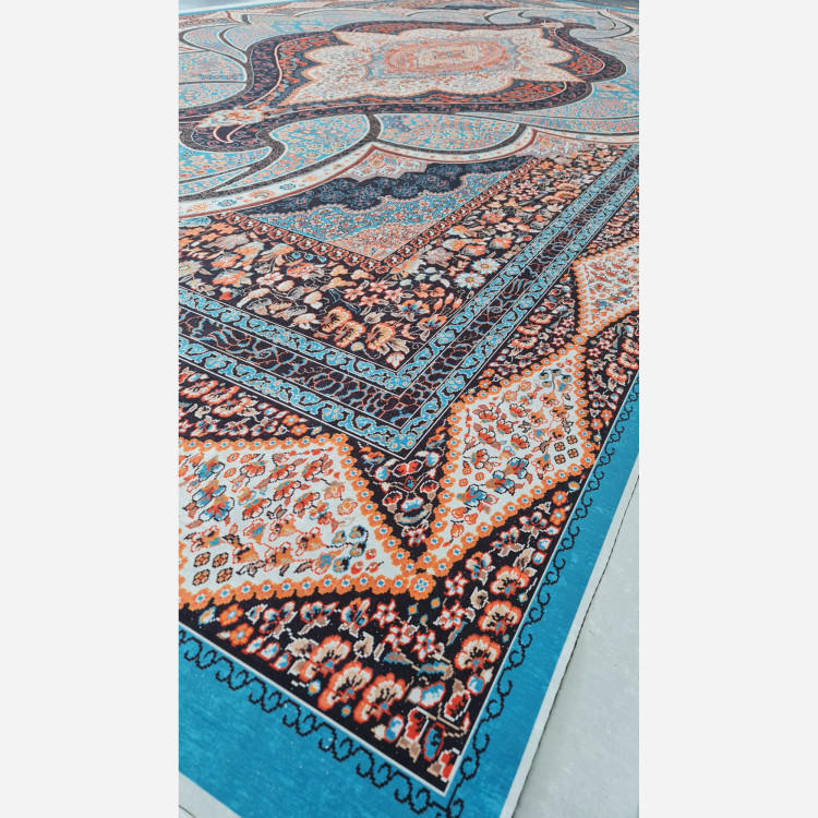 فرش مخمل مدرن طرح ابریشمی a107 (پس کرایه)