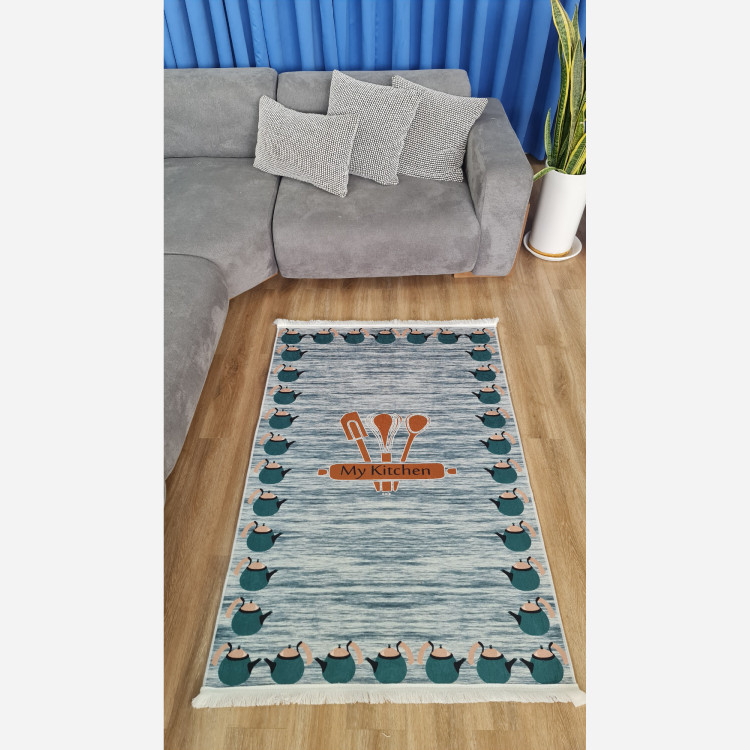 فرش اشپزخانه رویه مخمل زیره استُپ دار (اصلا سُر نمیخوره) k109(پس کرایه)