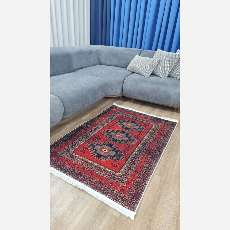 فرشینه مخملی مدرن طرح ابریشم استُپ دار (اصلا لیز نمیخوره) a155 (پس کرایه)
