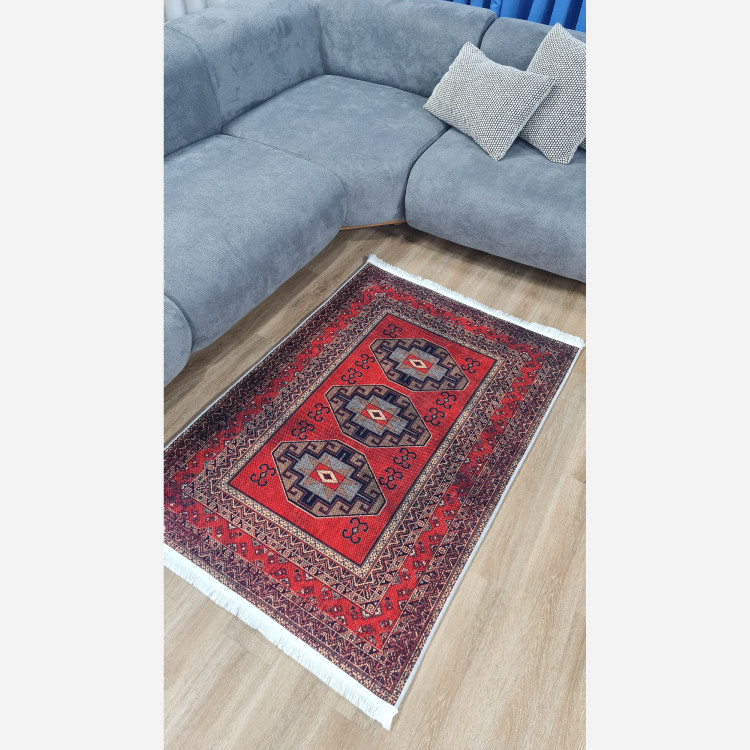 فرشینه مخملی مدرن طرح ابریشم استُپ دار (اصلا لیز نمیخوره) a155 (پس کرایه)