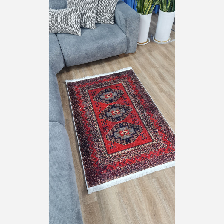 فرشینه مخملی مدرن طرح ابریشم استُپ دار (اصلا لیز نمیخوره) a155 (پس کرایه)