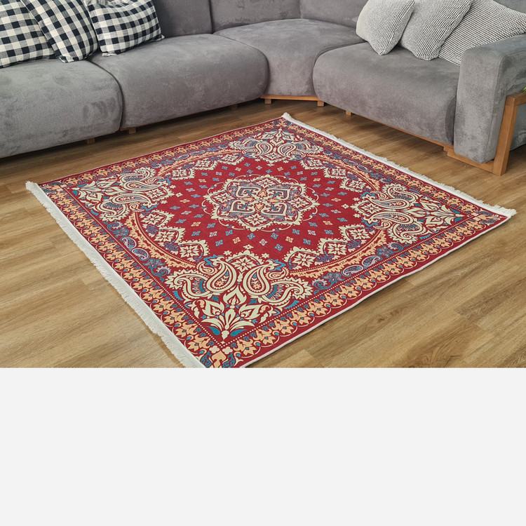 فرشینه مخمل مربعی استُپ دار ( اصلا سُر نمیخوره ) q117 (پس کرایه)