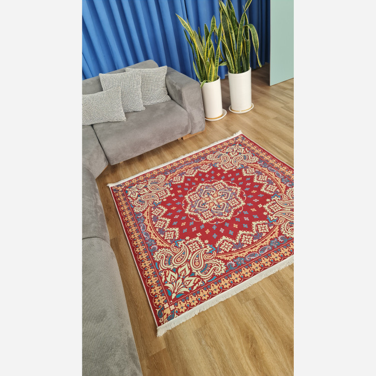 فرشینه مخمل مربعی استُپ دار ( اصلا سُر نمیخوره ) q117 (پس کرایه)
