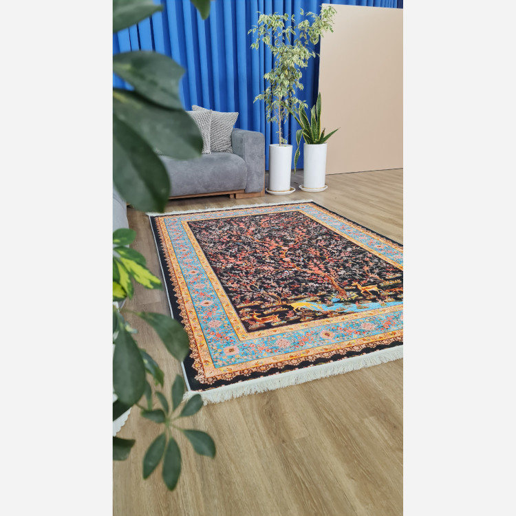 فرشینه مدرن مخمل استُپ دار (اصلا لیز نمیخوره) - (پس کرایه)