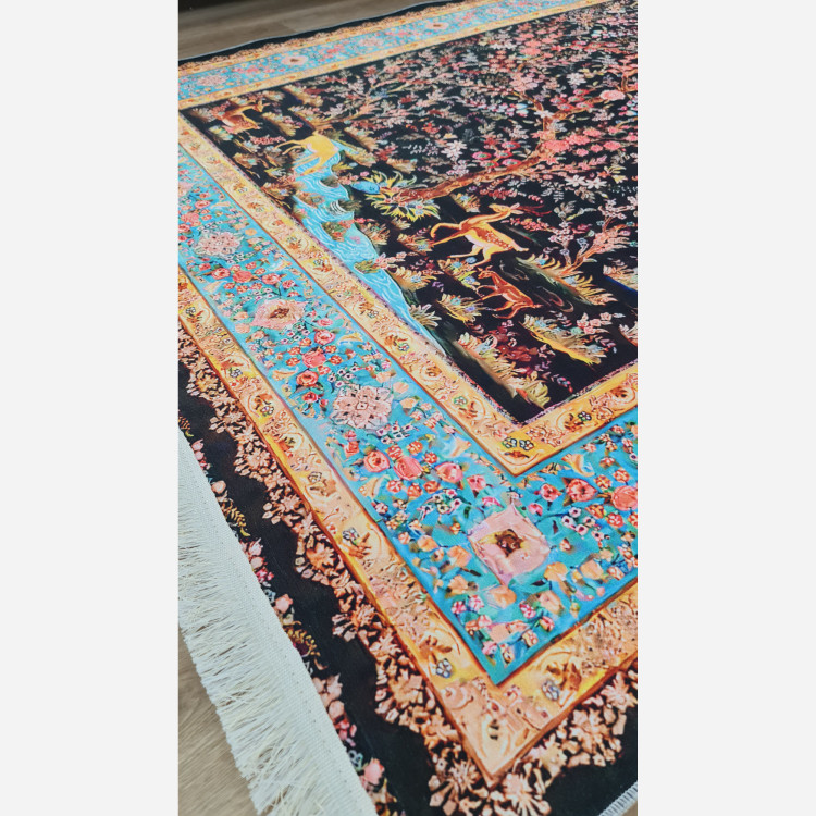 فرشینه مدرن مخمل استُپ دار (اصلا لیز نمیخوره) - (پس کرایه)