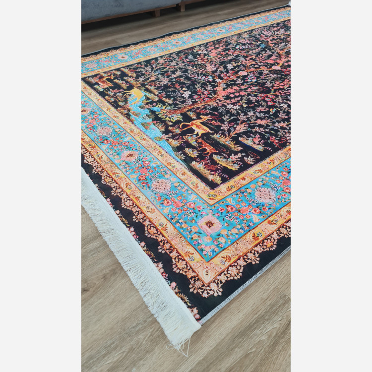 فرشینه مدرن مخمل استُپ دار (اصلا لیز نمیخوره) - (پس کرایه)