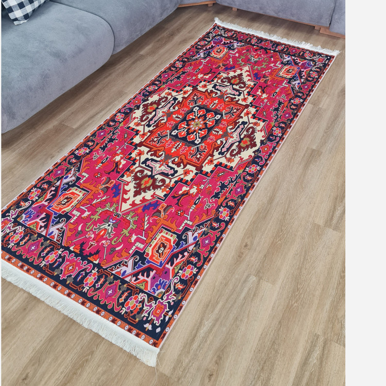 فرشینه مخمل راهرویی زیره استُپ دار (اصلا لیز نمیخوره) 124357 (پس کرایه)