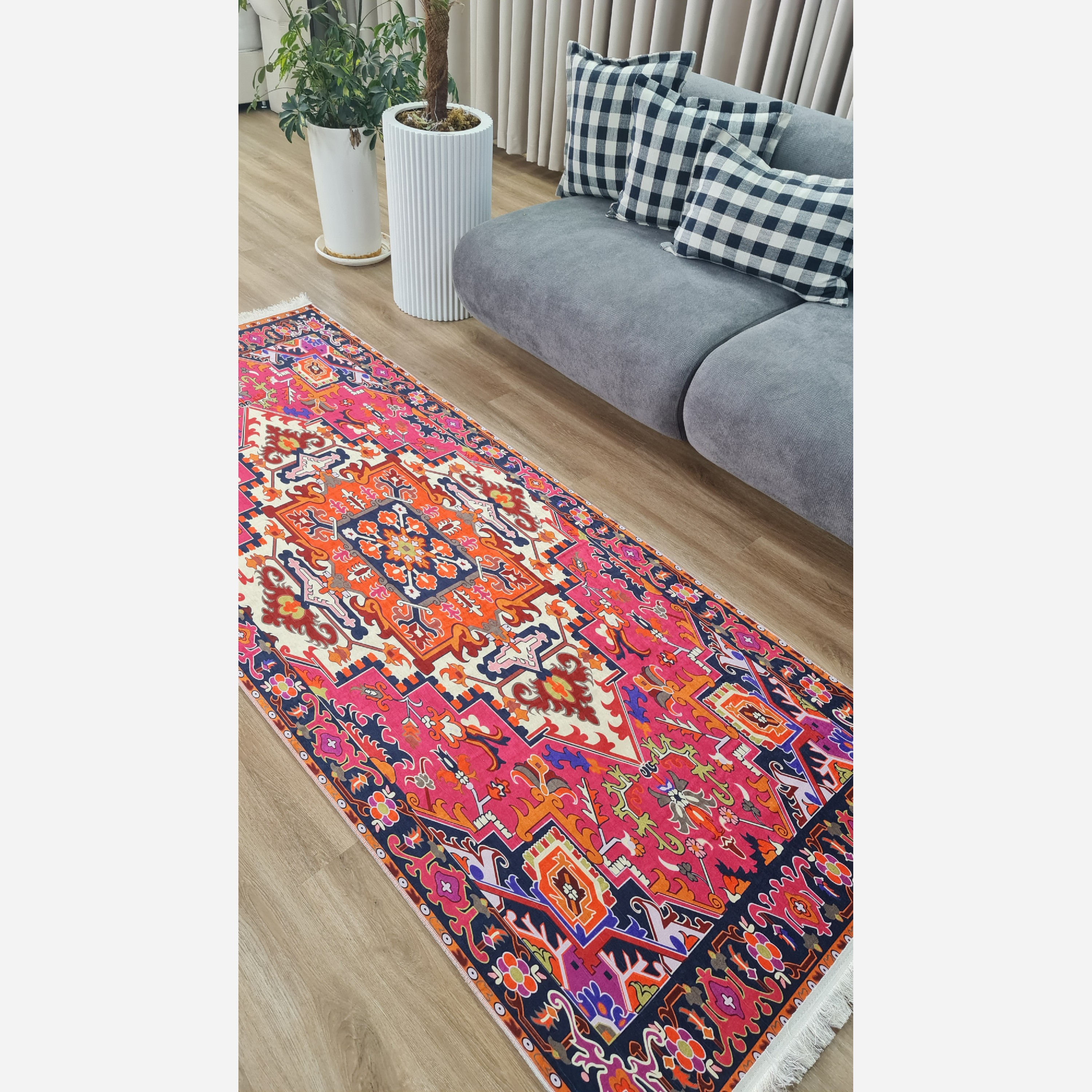 فرشینه مخمل راهرویی زیره استُپ دار (اصلا لیز نمیخوره) 124357 (پس کرایه)