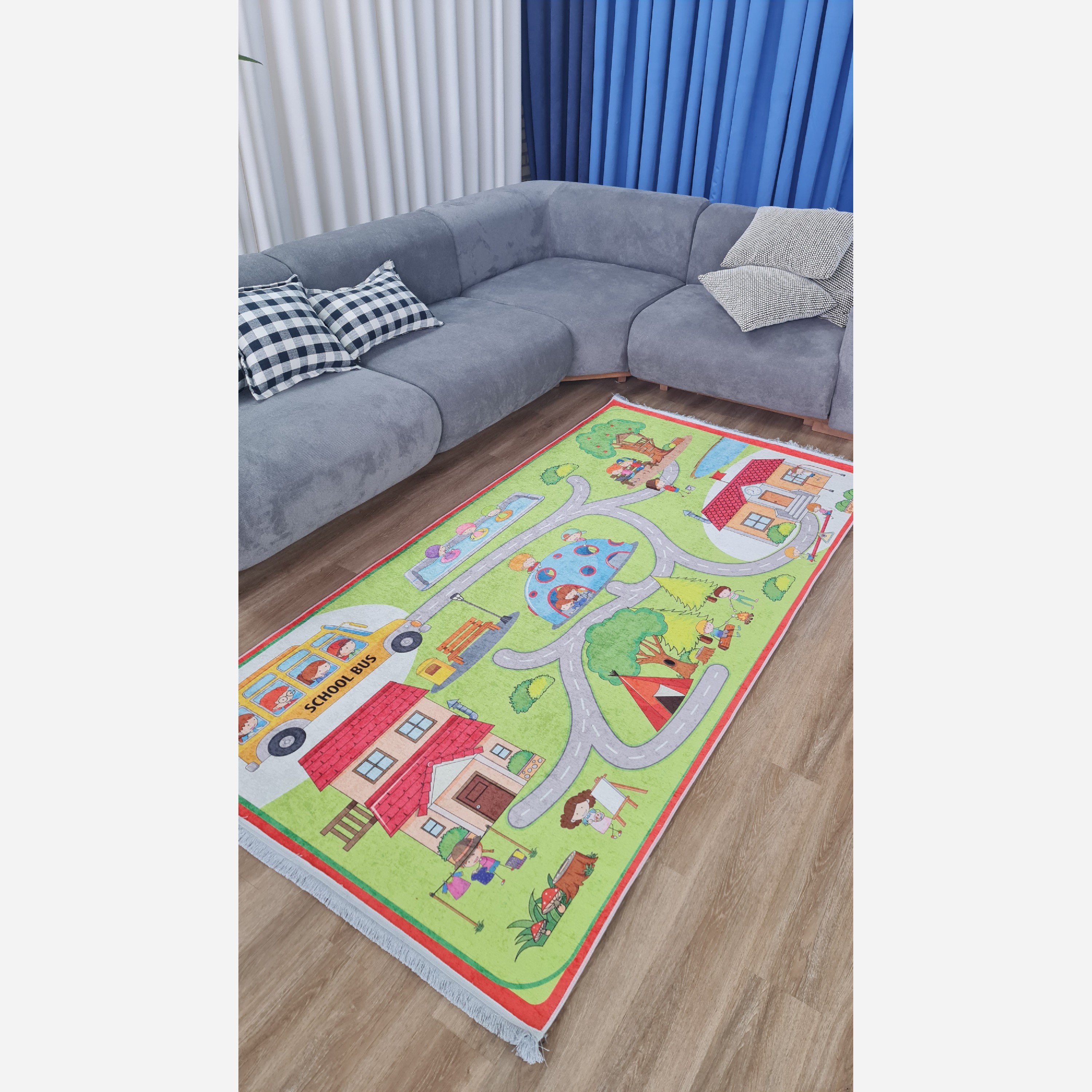 فرشینه مخمل آموزنده شادی و نشاط را به اتاق فرزندتان بیاوریدc207 (پس کرایه)